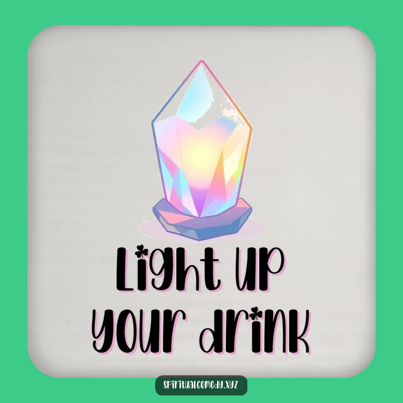 Funny Crystal Coaster - Luminous Zen Drink Protector Gift