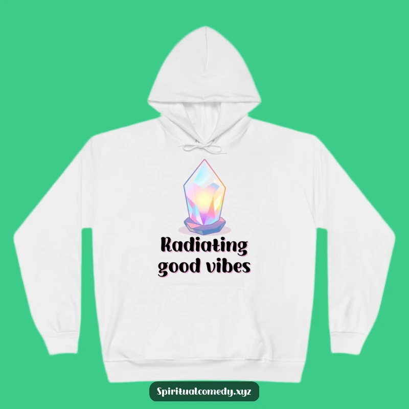 Funny Crystal Hoodie - Cozy Luminous Zen Sweatshirt Gift