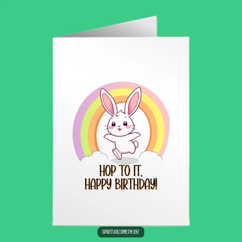 Free Printable Funny Bunny Birthday Card: Hop into Fun Downloadable Gift!