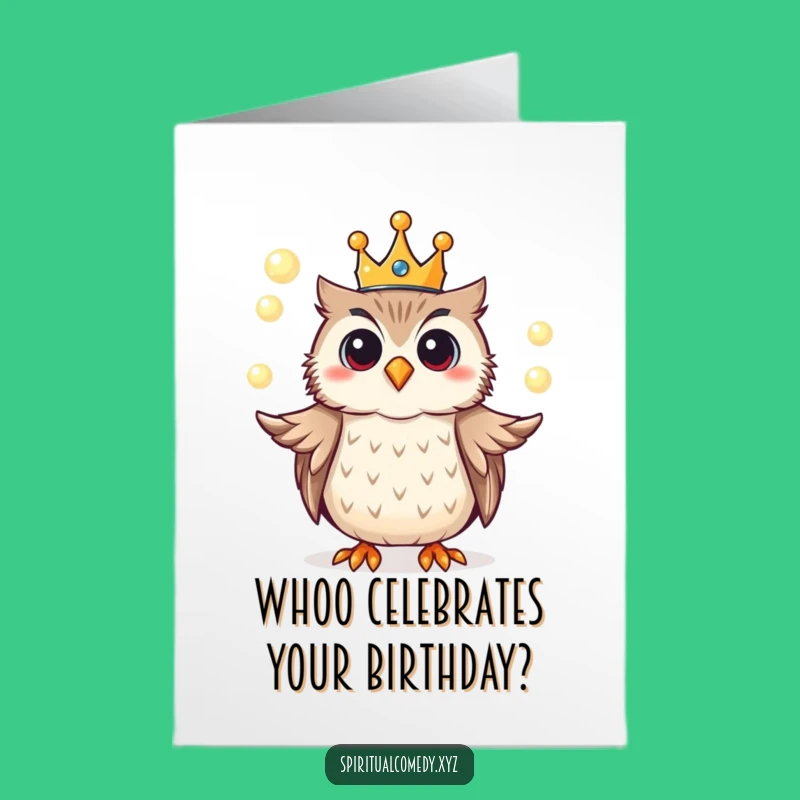 Free Printable Funny Owl Birthday Card: Wise Wishes Downloadable Gift!